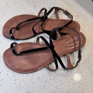 Corso Como Black and Brown Gladiator Sandals